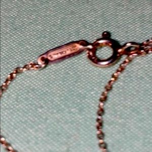 37 inch silver Tiffany chain